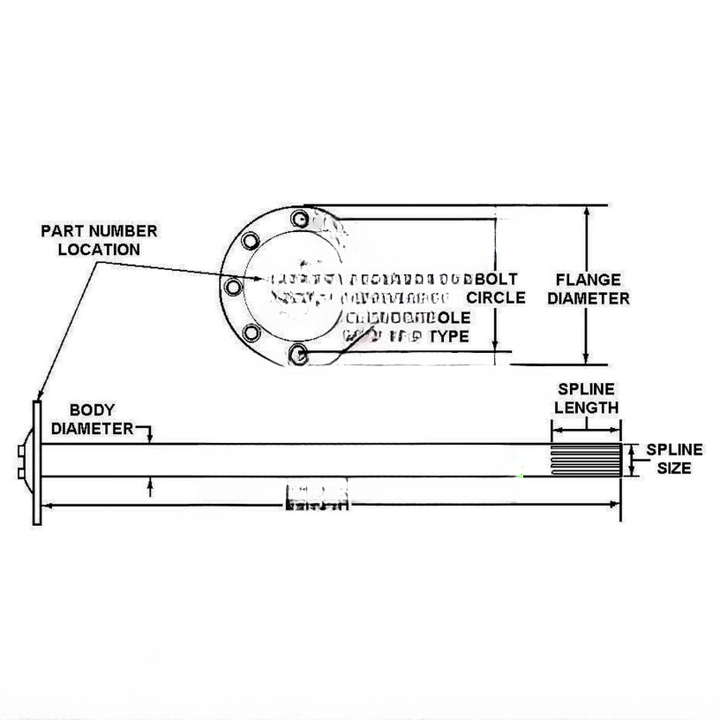 TDA 3202Q9247 AXLE SHAFT