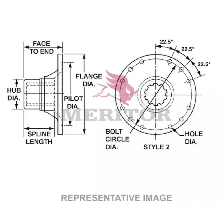 TDA 5WCS38 45A FLANGE-COMPANION