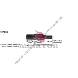 TDA R008976R STUD-R.H.