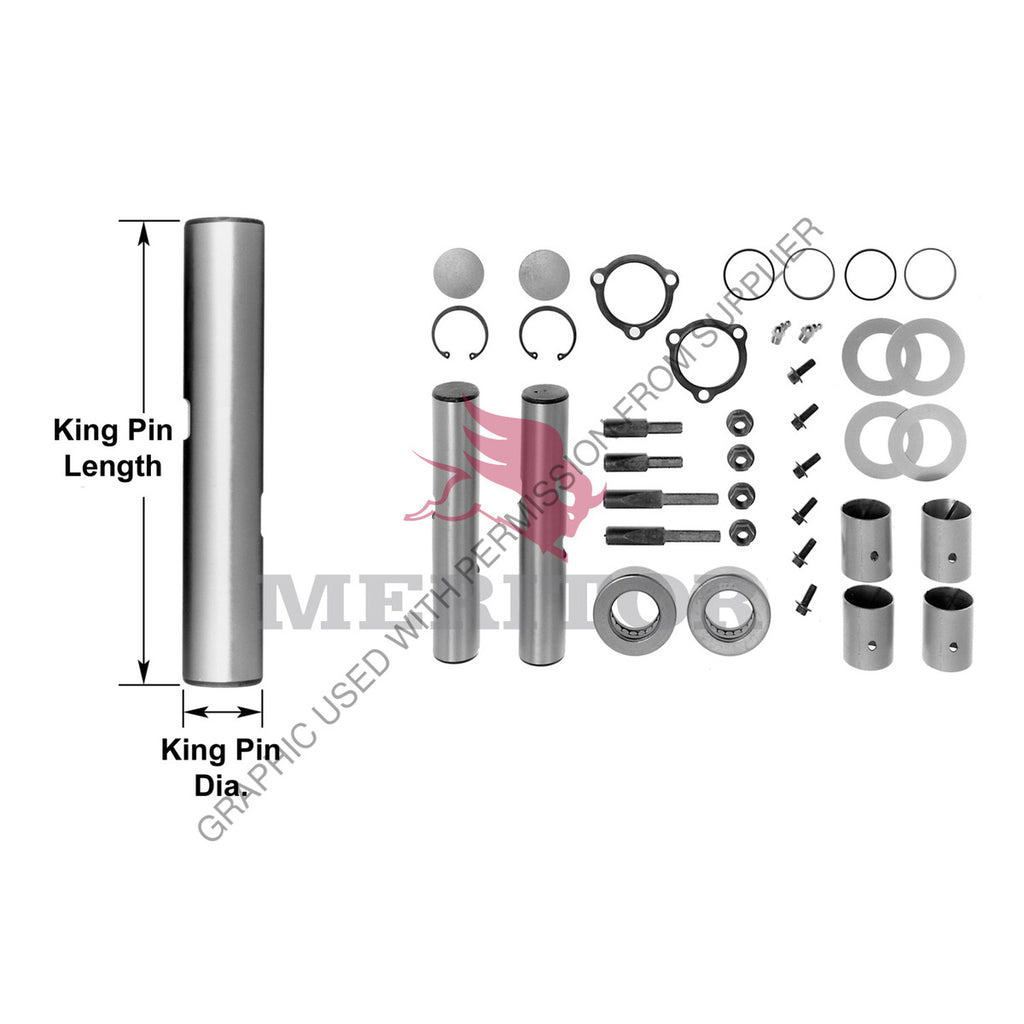 TDA R200273 KING PIN STEERING KNUCKLE KIT