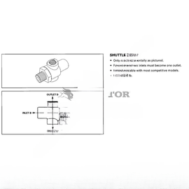 TDA RKN25120 CHECK VALVE, 2-WAY, 1/4IN, FEMALE