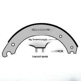 TDA SMA2124711QP BRAKE SHOE AND LINING ASSEMBLY
