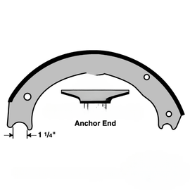 TDA XSMA3124726ES REMAN BRAKE SHOES