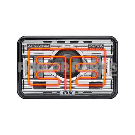 TLED-H11 LightLed Headlight 4X6 High Heated