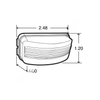 TL  15205 LAMP-LED,LICENSE,MODEL 15, CLEAR,12 V