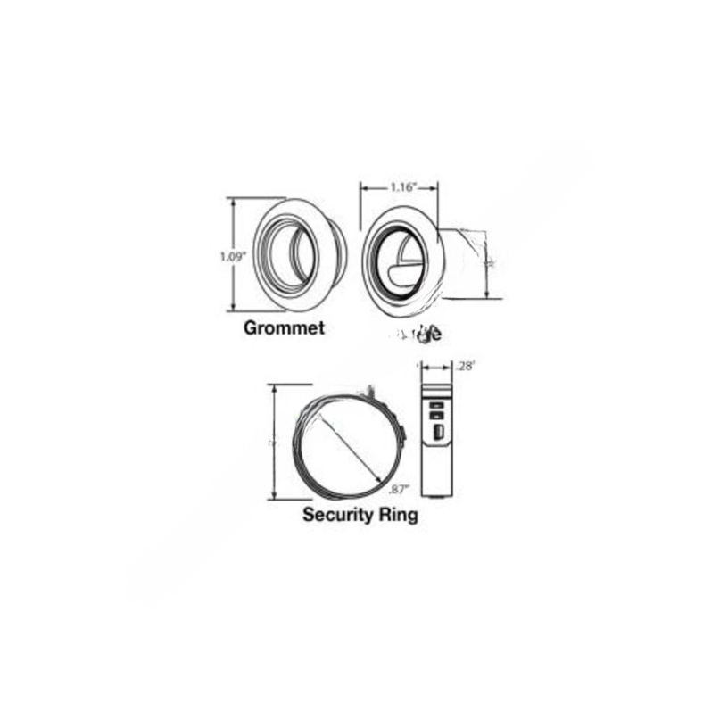TL  33810 CHROME FLANGE - MODEL 33