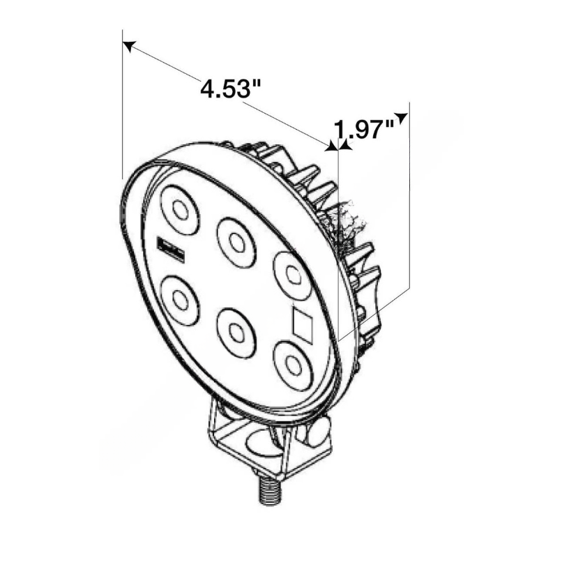 TL  8150 LED 8 DIODE ROUND LAMP