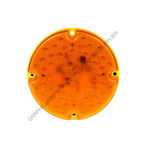 TL  91243Y 7IN LED AMBER ROUND REAR TURN LAMP