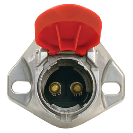 TTM 670 22 DUAL-POLE SOCKET WITH RED LID