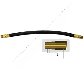 TTM 681666 BRKE CHMBR HSE 1/2" 16" L 3/8" LV SWIVEL