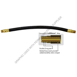 TTM 682066 HOSE, 1/2" DIA, 3/8" DUAL LIVE SWIVEL, 2