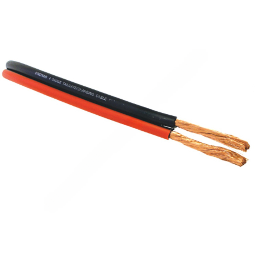 TTM 7204A 1 DUAL CABLE BLACK 100'-4 GA