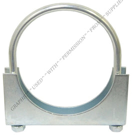 TTM MUC25R MUFFLER CLAMP SADDLE, 2-1/2"
