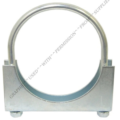 TTM MUC25R MUFFLER CLAMP SADDLE, 2-1/2