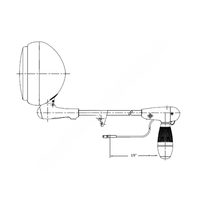 UMC 6500WS10 SPOTLIGHT-LED,A-PILLAR MTD,RH