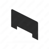 W18-00390-035 UPHOLSTERY-PANEL,BACKWALL,LOWER,X2