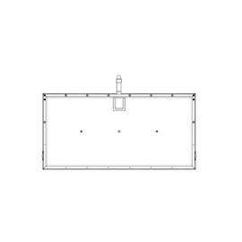 W18-00862-008 BUNK-UPPER,FOLDING,W/O