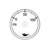 W22-00005-036 GAUGE-OIL PRESSURE,POL