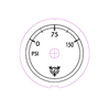 W22-00008-071 GAUGE-AIR PRESSURE,SEC,POL