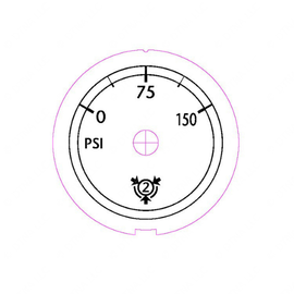 W22-00008-074 GAUGE-AIR PRESSURE,PRIMARY,