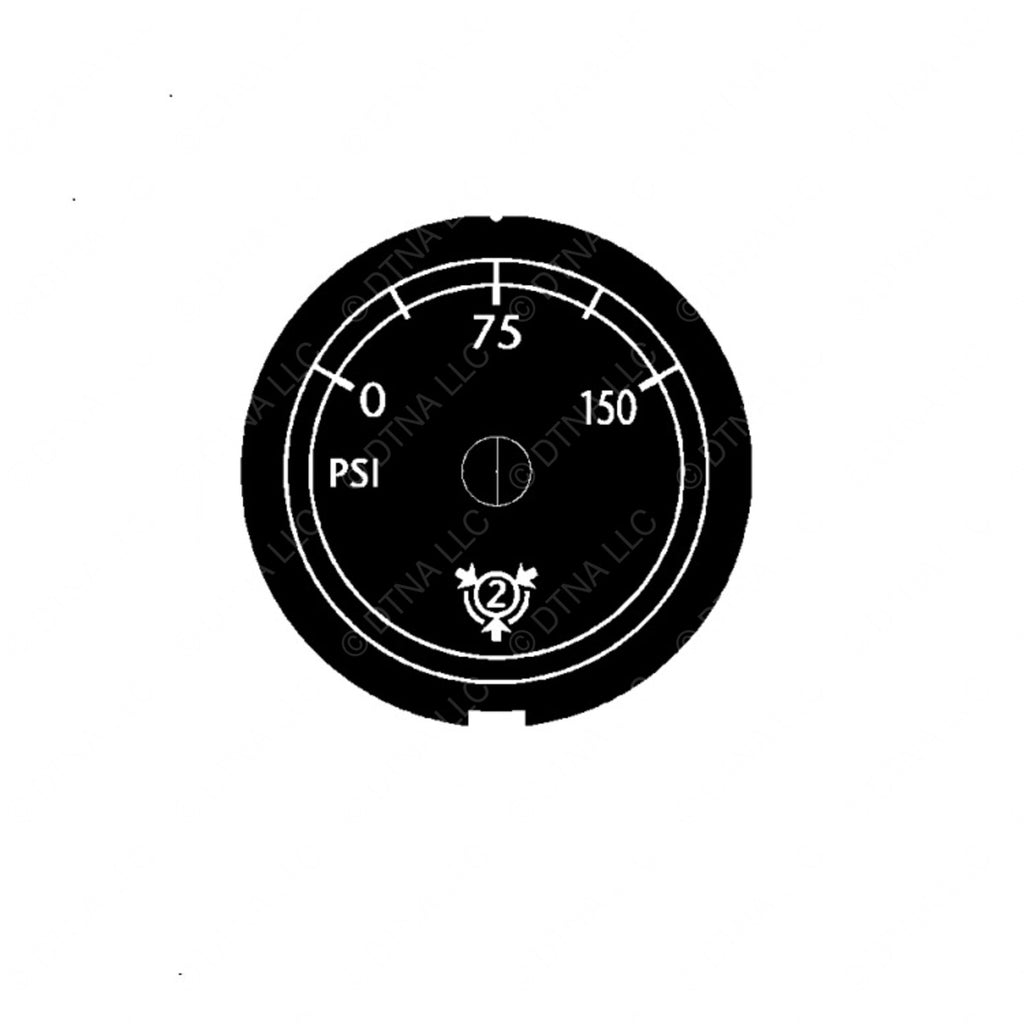W22-00008-097 GAUGE-AIR PRES,SEC,2",W/O XDCR