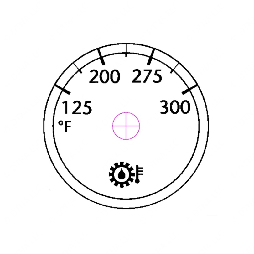 W22-00011-038 GAUGE-TRANS TEMP,POL