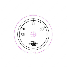 W22-00014-017 GAUGE-TURBO,POL