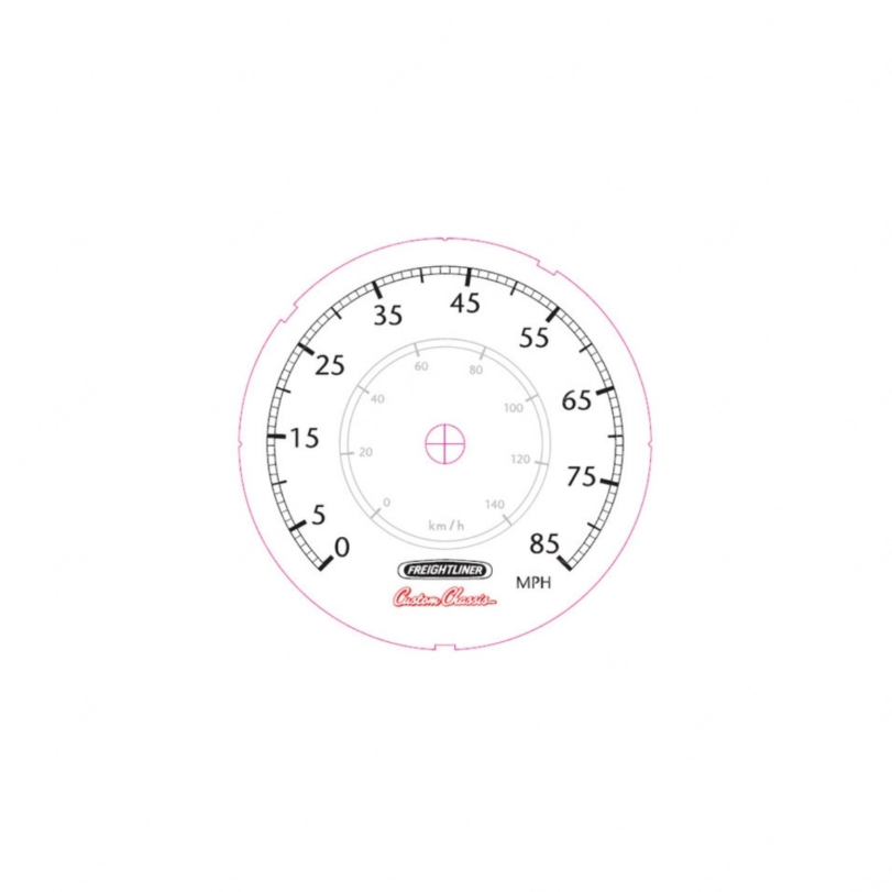 W22-00025-027 GAUGE-SPEEDO,NO ODO,5"