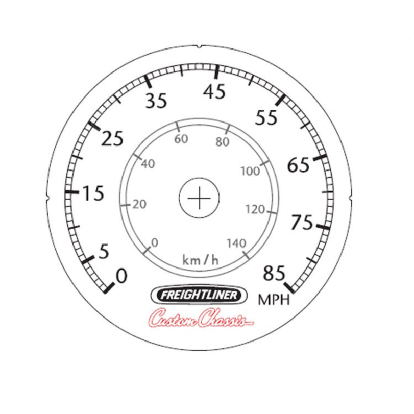 W22-00025-031 GAUGE-SPEEDO,NO ODO,5"