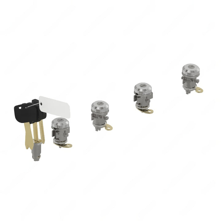 W22-00073-001 M2 4DR LOCKSET, 4 KYS  RNDM