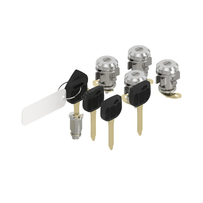 W22-00081-006 M2 4DR LOCKSET,5 KYS,1001-1500