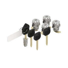 W22-00081-006 M2 4DR LOCKSET,5 KYS,1001-1500