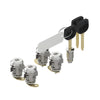 W22-00085-004 M2 4DR LOCKSET,3 KYS,1001-1500