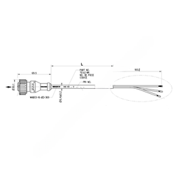 WAB 449 413 025 0 CABLE ABS VLV 2.5M 3 NO. 16GXL