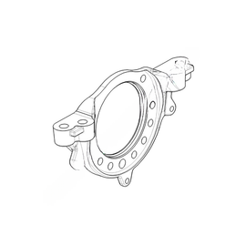 WAB 640 911 743 4 PLATE-ADAPTER,RH,RR,85 DEG,MAXXUS