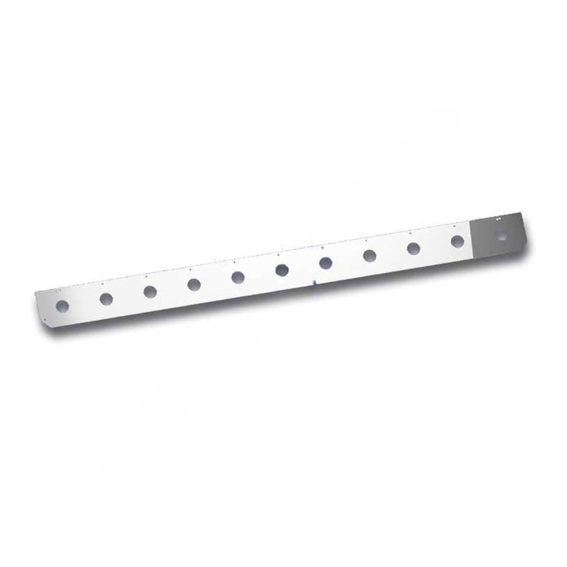 WBP WSC99073B11 SLPR REAR SKIRT W/11 RND LIGHT HOLES-2IN