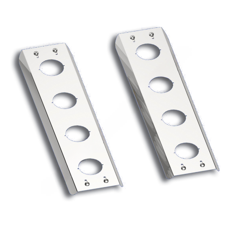 WBP WSLM245 BAR, A/C LIGHT, REAR STRAP CENTERS, PAIR