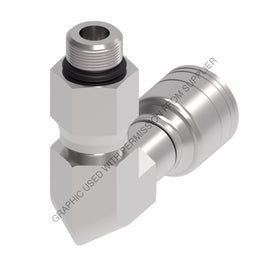 WH  08Z R68 FTNG, SAE ORB 90 DEG, MALE SWIVEL
