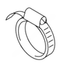 WNA 5011917A CLAMP HOSE 50-70 WGEO 9MM WIDE ZP