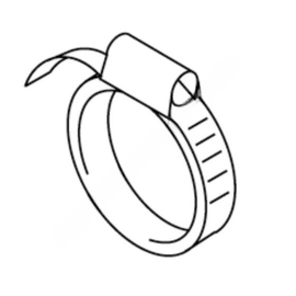 WNA 5011917A CLAMP HOSE 50-70 WGEO 9MM WIDE ZP