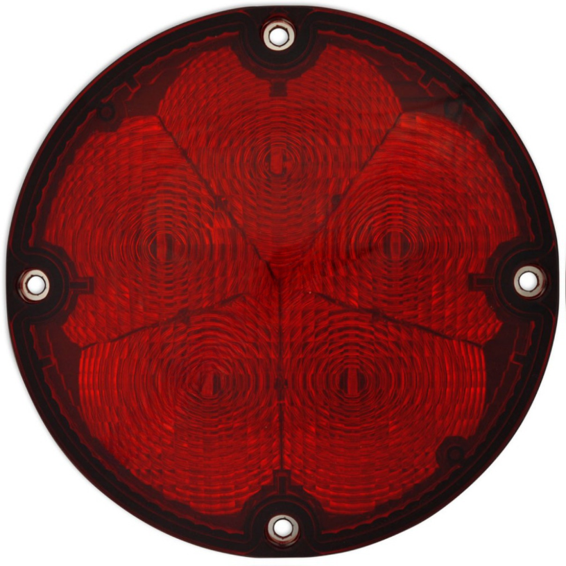 WTE 1020 5000 10 LIGHT WARNING 7 LED SEALED RED