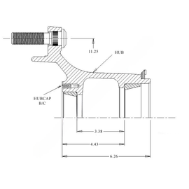WWD 25201 1T 2520 AY L/FLGNUTS W/ABS
