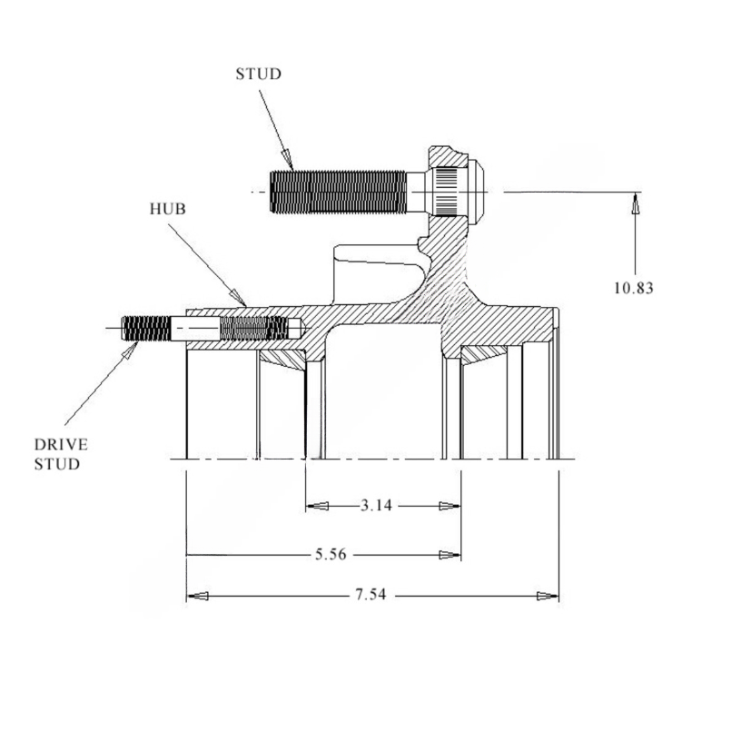 WWD 26081 0T 2608 ABS AY W/CUPS \ DRIVE S
