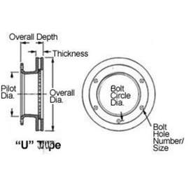WWD 54780P 65 DISC BRAKE ROTOR
