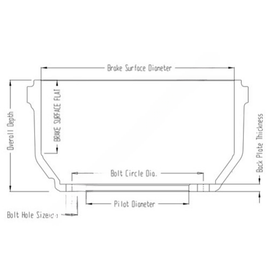 WWD 66374B BRAKE DRUM 16.50 X 6.0 BAL.