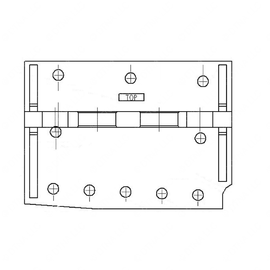 WWS 12014-7028 FRAME MNT LHS CAT 3406 ENG