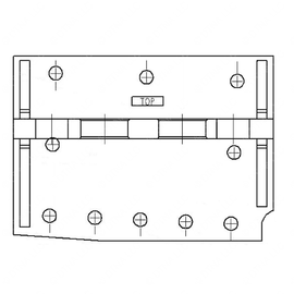 WWS 12014-7029 FRAME MNT RHS CAT 3406 ENG
