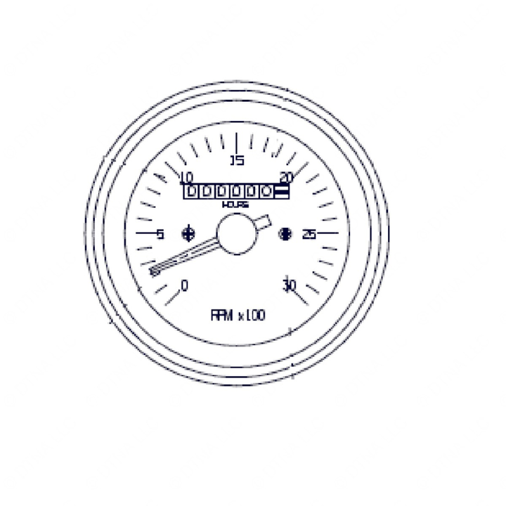 WWS 13601-3416 GAUGE, TACH ELEC W/HR