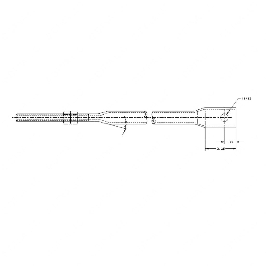 WWS 20201-3465-62.5 TIE ROD - RADIATOR