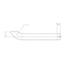 WWS 23202B3453-012 PIPE,CURVED END